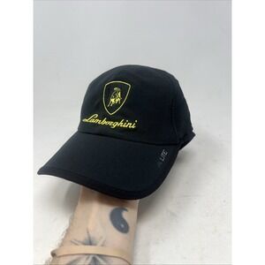 LAMBORGHINI BULL EMBLEM BLACK BRIM - SOFT Embroidery Baseball Cap Hats